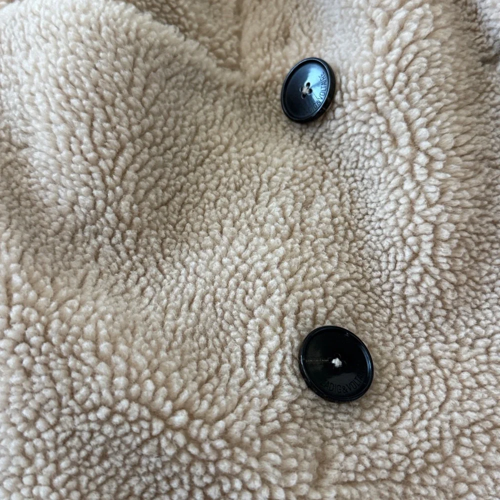 Zadig & Voltaire Cream ‘Mint’ Teddy Coat (Size S) - Picture 5 of 7